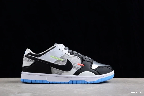 DN5381-001 Low Dunk Black Grey Blue Nike University Neutral Scrap White 1229